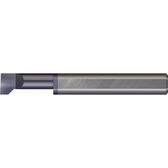 Micro 100 - Thread Relief Tools; Material: Solid Carbide ; Cutting Diameter (Inch): 1/4 ; Flat Width (Decimal Inch): 0.0940 ; Cutting Depth (Inch): 1-1/4 ; Projection (Decimal Inch): 0.0500 ; Shank Diameter (Inch): 1/4 - Exact Industrial Supply