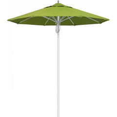 California Umbrella - Patio Umbrellas; Umbrella Diameter (Inch): 90 ; Height (Feet): 8.666 ; Fabric Color: Macaw ; Base Included: No ; Frame Material: Aluminum ; Frame Color: Silver - Exact Industrial Supply