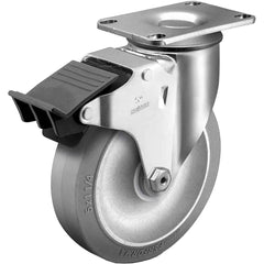 Linco - Standard Casters; Mount: Top Plate ; Style: Swivel ; Wheel Diameter: 3-1/2 (Inch); Wheel Width: 1-1/4 (Inch); Overall Height (Inch): 4-11/16 ; Load Capacity (Lb.): 250.000 - Exact Industrial Supply