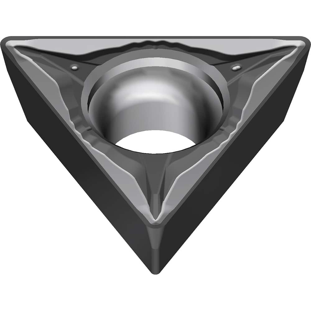 TPMT331EGU AC8025P Carbide Turning Insert Absotech Finish, 0.6496″ Long, 3/8″ Inscribed Circle, 0.0157″ Corner Radius, 0.1874″ Thick, 60° Included Angle, Series AC8000P