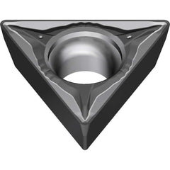 TPMT331EGU AC8025P Carbide Turning Insert Absotech Finish, 0.6496″ Long, 3/8″ Inscribed Circle, 0.0157″ Corner Radius, 0.1874″ Thick, 60° Included Angle, Series AC8000P