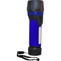 GoGreen Power - Flashlights; Type: Industrial/Tactical ; Bulb Type: LED ; Battery Size: D ; Rechargeable: Disposable ; Body Color: Blue ; Complete Light Output (Lumens): 300 - Exact Industrial Supply