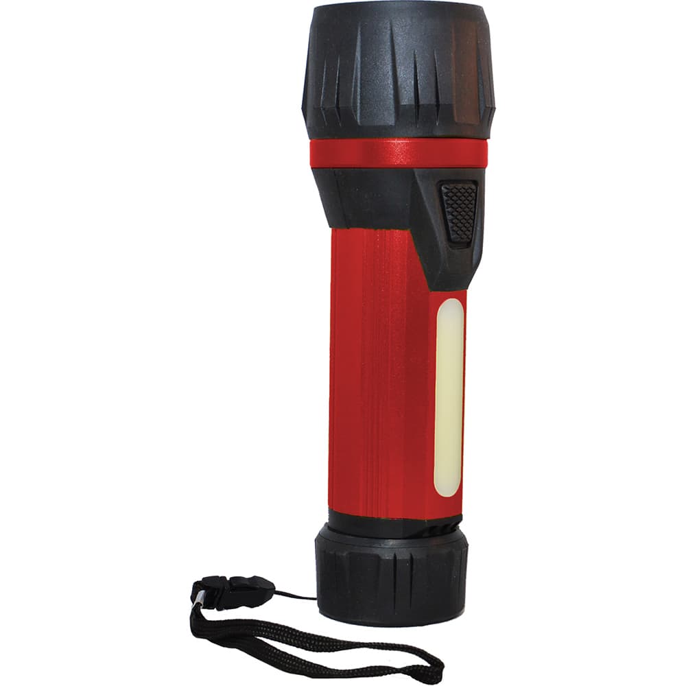 GoGreen Power - Flashlights; Type: Industrial/Tactical ; Bulb Type: LED ; Battery Size: D ; Rechargeable: Disposable ; Body Color: Red ; Complete Light Output (Lumens): 300 - Exact Industrial Supply