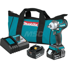 Cordless Impact Wrench: 18V, 1/2″ Drive, 0 to 3,200 RPM 430 & 240 ft-lb, 2 18V LXT Battery Included, DC18RC