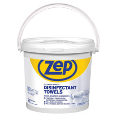 Disinfecting Wipes: Disposable & Pre-Moistened Bucket, 7 x 7″ Sheet, White