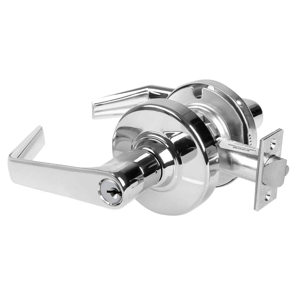 Lever Locksets; Door Thickness: 1 3/8 - 1 3/4; Key Type: Keyed Alike; Back Set: 2-3/4; For Use With: Commerical installation; Finish/Coating: Brushed Chrome; Bright Chrome; Material: Brass; Material: Brass; Door Thickness: 1 3/8 - 1 3/4; Lockset Grade: Gr