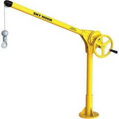 Sky Hook - 500 Lb Steel Lifting Hook Crane - Makers Industrial Supply