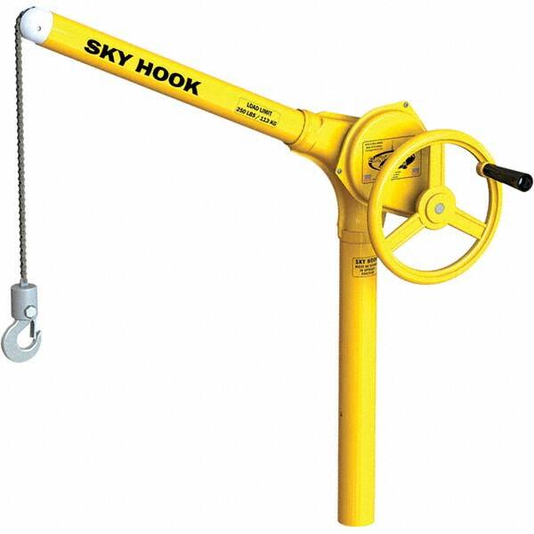 Sky Hook - 250 Lb Steel Lifting Hook Crane - Makers Industrial Supply