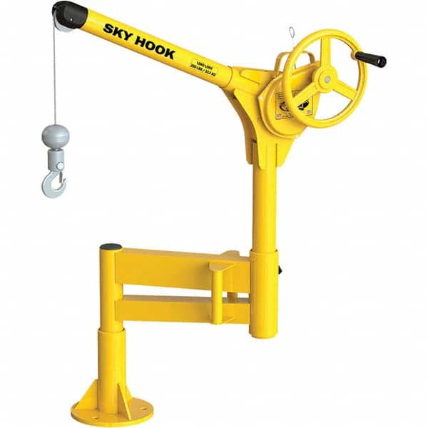 Sky Hook - 500 Lb Steel Lifting Hook Crane - Makers Industrial Supply