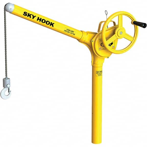 Sky Hook - 500 Lb Steel Lifting Hook Crane - Makers Industrial Supply