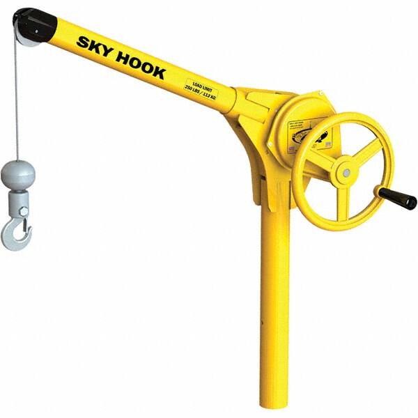 Sky Hook - 250 Lb Steel Lifting Hook Crane - Makers Industrial Supply