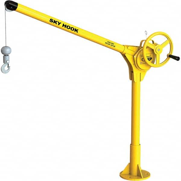 Sky Hook - 500 Lb Steel Lifting Hook Crane - Makers Industrial Supply