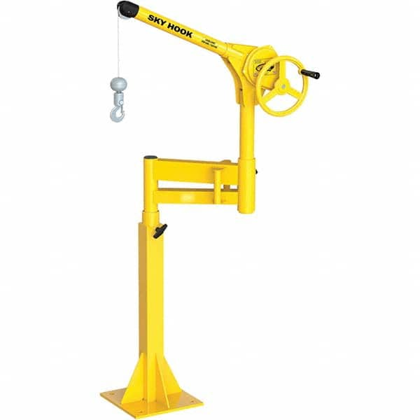 Sky Hook - 500 Lb Steel Lifting Hook Crane - Makers Industrial Supply