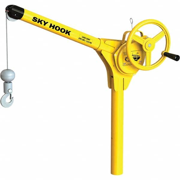 Sky Hook - 250 Lb Steel Lifting Hook Crane - Makers Industrial Supply