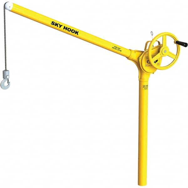 Sky Hook - 500 Lb Steel Lifting Hook Crane - Makers Industrial Supply