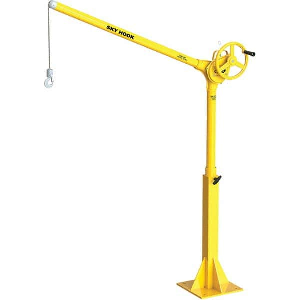 Sky Hook - 500 Lb Steel Lifting Hook Crane - Makers Industrial Supply