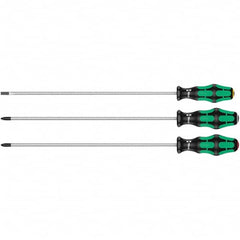 Wera - Screwdriver Sets Screwdriver Types Included: Pozidriv; Slotted; Phillips Number of Pieces: 3 - Makers Industrial Supply