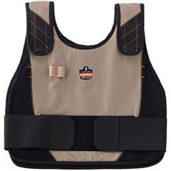 6215 S/M KHAKI COOLING VEST&PACK - Makers Industrial Supply