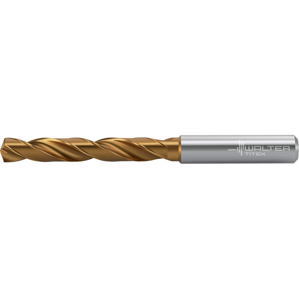 Jobber Length Drill Bit: 0.4646″ Dia, 140 °, Solid Carbide TiSiAlCrN, AlTiN Finish, 4.646″ OAL, Right Hand Cut, Straight-Cylindrical Shank, Series DC160-05-A0