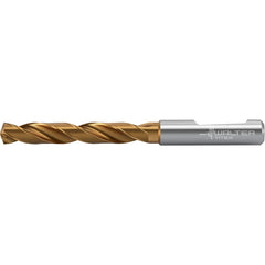 Jobber Length Drill Bit: 0.4213″ Dia, 140 °, Solid Carbide TiSiAlCrN, AlTiN Finish, 4.646″ OAL, Right Hand Cut, Whistle Notch Shank, Series DC160-05-F0