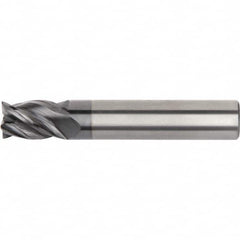 Kennametal - 2.5mm Diam 4 Flute Solid Carbide 0.1mm Chamfer Width Corner Chamfer End Mill - Makers Industrial Supply