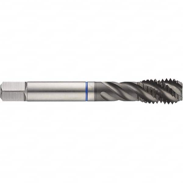 Spiral Flute Tap: #3-56, UNF, 3 Flute, Semi-Bottoming, 2BX Class of Fit, HSS-E, Slidur Finish Right Hand Flute, Right Hand Thread, H3 & H4, Series 4653