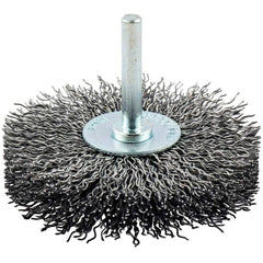 Norton - 3" OD, Crimped Carbon Wheel Brush - Makers Industrial Supply