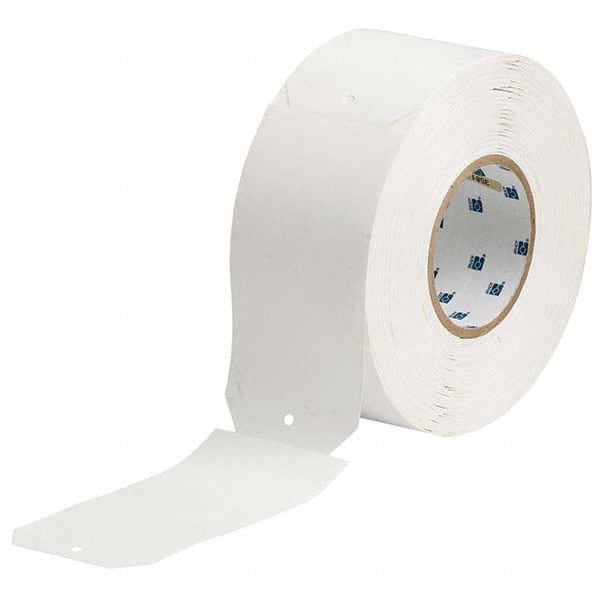 Brady - Labels, Ribbons & Tapes Type: Die-Cut Tags for Printers Color: White - Makers Industrial Supply