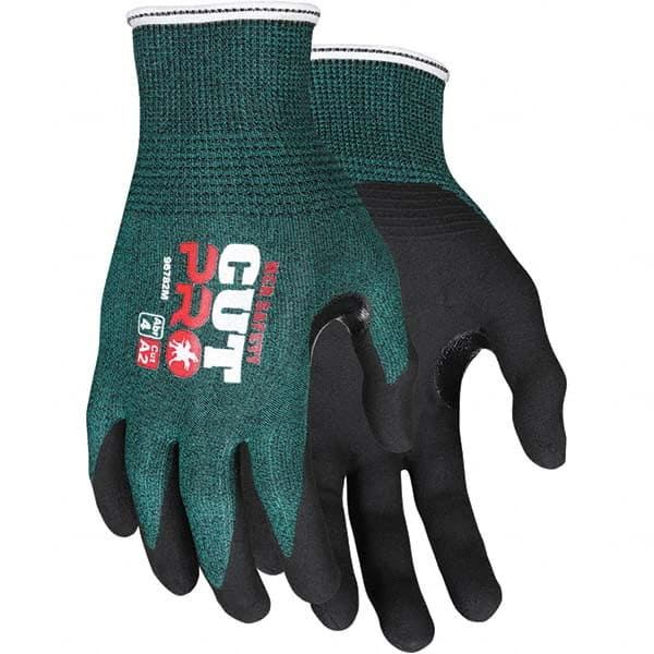 MCR Safety - Size S, ANSI Cut Lvl A2, Puncture Lvl 3, Abrasion Lvl 5, Nitrile Coated Cut Resistant Gloves - Makers Industrial Supply