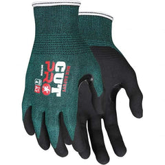 MCR Safety - Size L, ANSI Cut Lvl A2, Puncture Lvl 3, Abrasion Lvl 5, Nitrile Coated Cut Resistant Gloves - Makers Industrial Supply