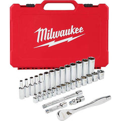 Milwaukee Tool - Socket Sets Measurement Type: Metric Drive Size: 3/8 - Makers Industrial Supply