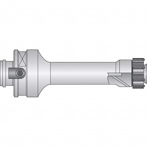 Axial Clamp Modular Shank Modular Reamer Body 50mm Shank Diam, 141.5″ OAL, Right Hand Cut