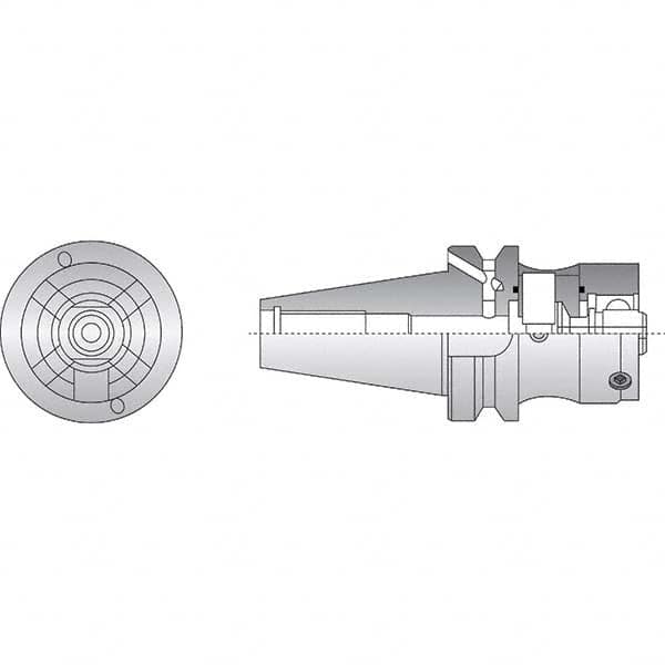 Allied Machine and Engineering - 80mm Diam Radial Clamp BT50 Shank Modular Reamer Body - Makers Industrial Supply