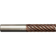 Corner Radius End Mill: 0.4724″ Dia, 9 Flutes, Solid Carbide 37 ° Helix, Altima Xtreme Coated, Corner Radius End