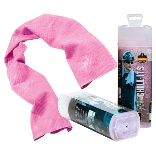 Chill-Its Cooling Towel Pink - Makers Industrial Supply