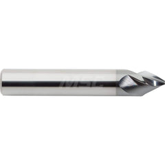 M.A. Ford - Chamfer Mills; Cutter Head Diameter (Inch): 1/8 ; Included Angle A: 60 ; Chamfer Mill Material: Solid Carbide ; Chamfer Mill Finish/Coating: AlCrN ; Overall Length (Inch): 1-1/2 ; Shank Diameter (Inch): 1/8 - Exact Industrial Supply