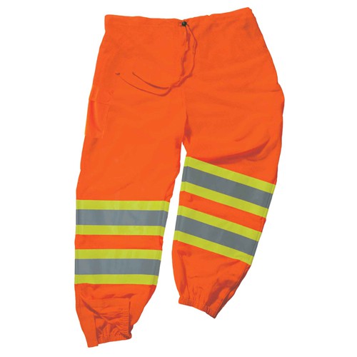 8911 L/ XL Orange Sup 2-Tone Pants Class E - Makers Industrial Supply