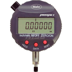 Mahr - Electronic Drop Indicators; Minimum Measurement (Decimal Inch): -0.0400 ; Minimum Measurement (Inch): -0.0400 ; Minimum Measurement (mm): -1.00 ; Maximum Measurement (Inch): 0.04 ; Maximum Measurement (mm): 1.00 ; Resolution (Decimal Inch): 0.0000 - Exact Industrial Supply