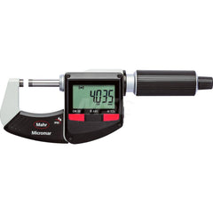 Mahr - Electronic Outside Micrometers; Type: Digital Outside Micrometer ; Minimum Measurement (Decimal Inch): 5 ; Minimum Measurement (mm): 125 ; Maximum Measurement (mm): 150 ; Thimble Type: Ratchet ; Calibrated: Yes - Exact Industrial Supply