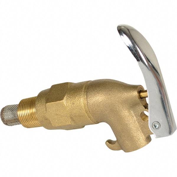 Vestil - 3/4" NPT Brass Adjustable Drum Faucet - 4" Long Extension - Makers Industrial Supply