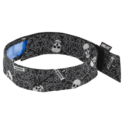 6705CT Skulls Evap Cooling Bandana W/Ct-H & L - Makers Industrial Supply