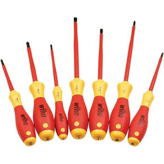 Wiha - Screwdriver Sets Screwdriver Types Included: Insulated Slotted; Phillips Number of Pieces: 7 - Makers Industrial Supply