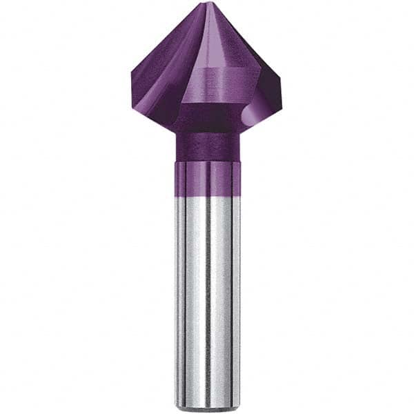 Magafor - 20.5mm Head Diam, 25/64" Shank Diam, 90° Solid Carbide Countersink - Makers Industrial Supply