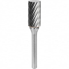 SGS Pro - 1/4" Cut Diam, 1/4" Shank Diam, Tungsten Carbide Inox Cut Cylinder Burr - Makers Industrial Supply