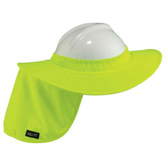 6660 Lime Hard Hat Brim With Shade - Makers Industrial Supply