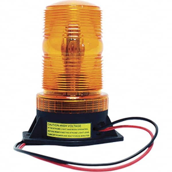 Railhead Corporation - Strobe & Flashing Lights Light Type: Single; Double; Quad; Revolving Lens Color: Amber - Makers Industrial Supply