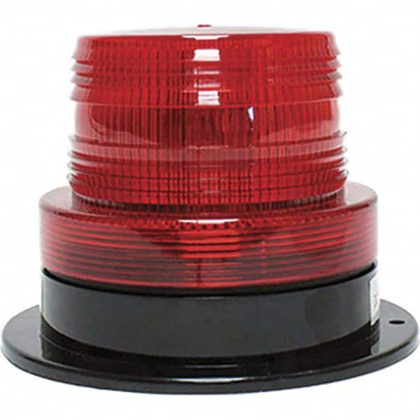 Railhead Corporation - Strobe & Flashing Lights Light Type: Quad High; Double; Quad Low; Triple Flash Lens Color: Red - Makers Industrial Supply