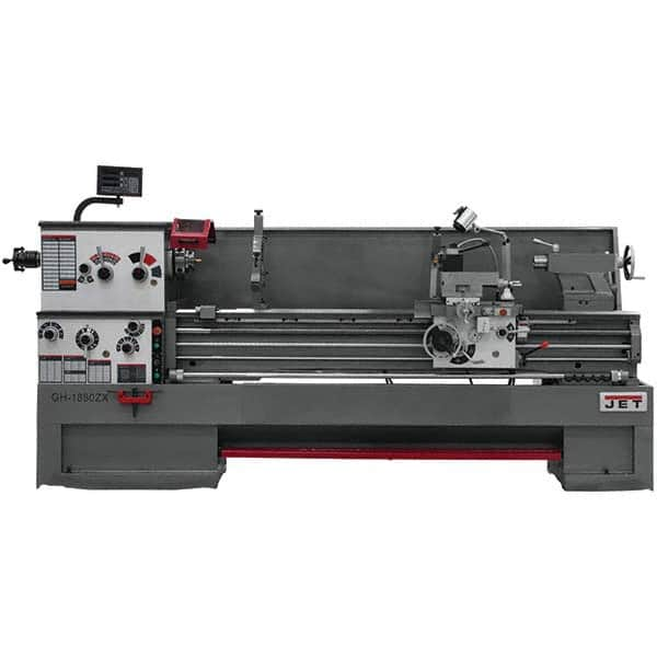 Jet - Bench, Engine & Toolroom Lathes Machine Type: Spindle Bore Spindle Speed Control: Geared Head - Makers Industrial Supply