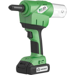 Marson - All up to 3/16" Closed End Rivet Capacity , 2,248 Lb Pull Force Cordless Electric Riveter - 0.83" Stroke Length, 14.4 Volt, Mandrel Collection, Battery Included - Makers Industrial Supply