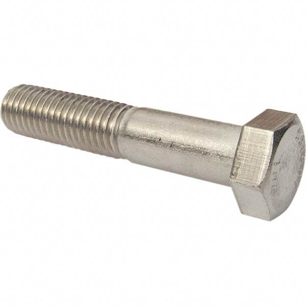 Value Collection - 1/2-13 3-1/4" Long Hex Head Cap Screw - Partially Threaded, 316 Stainless Steel, Uncoated - Makers Industrial Supply